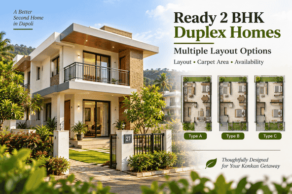 55 bungalows already delivered in Dapoli