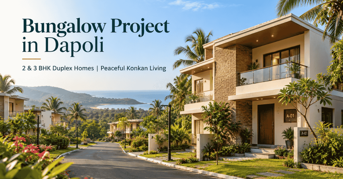 Bungalow project in Dapoli — SR City duplex bungalows at Shirshinge