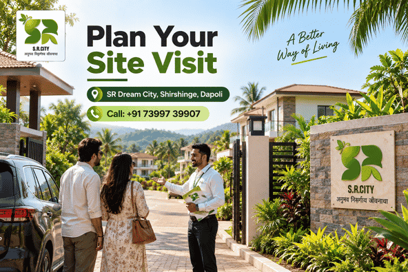 Can I visit the luxury bungalow project in Dapoli before booking