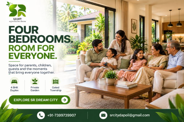 Four bedrooms also change how the house behaves