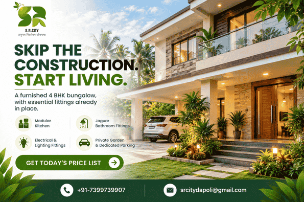 Is the 4 BHK villa in Dapoli ready to move in