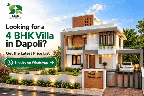 What is the 4 BHK villa price in Dapoli